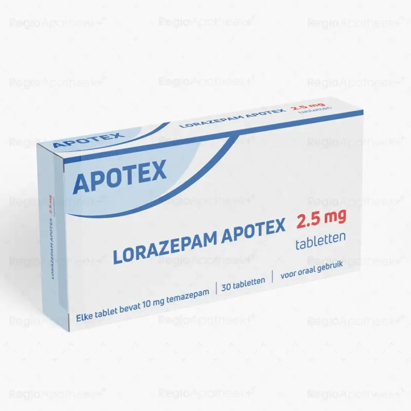Lorazepam 2.5mg (30 tabletten)